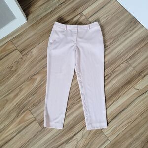 🆕️ Nwot DKNY Essex Herringbone Tailored Crop Dress Pant in Powder Pink